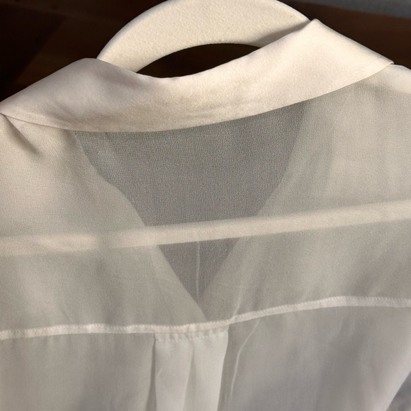 Zara Button Down Silk Top Small New - Picture 7 of 12